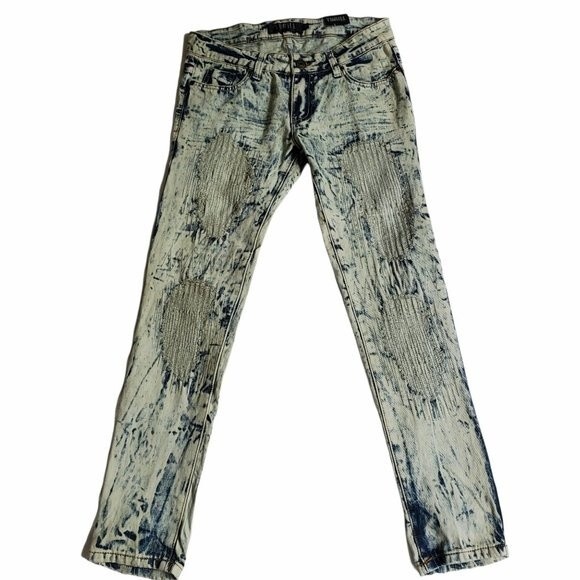 Thrill The Collection Skinny Acid Wash Jeans sz 9 - Picture 1 of 12